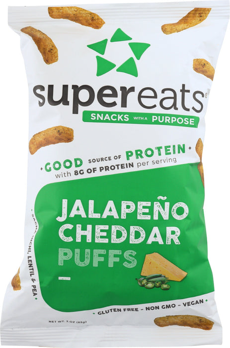 SUPEREATS: Puffs Protein JalapeÃ±o Cheddar, 3 oz