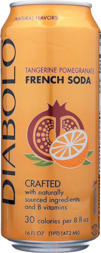 DIABOLO: Tangerine Pomegranate French Soda, 16 oz - No Brand For Less 