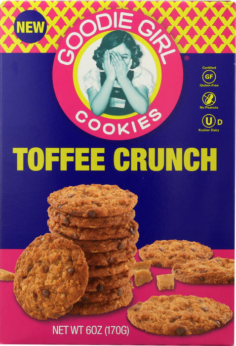 GOODIE GIRL: Cookies Toffee Crunch Gluten Free, 6 oz