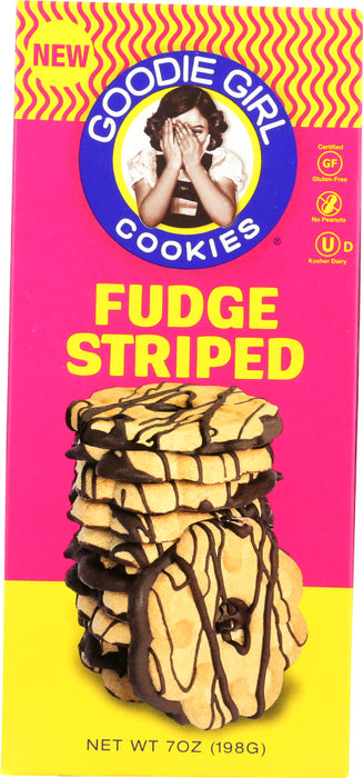 GOODIE GIRL: Cookies Fudge Striped, 7 oz