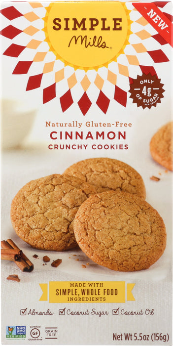 SIMPLE MILLS: Crunchy Cinnamon Cookies, 5.5 oz