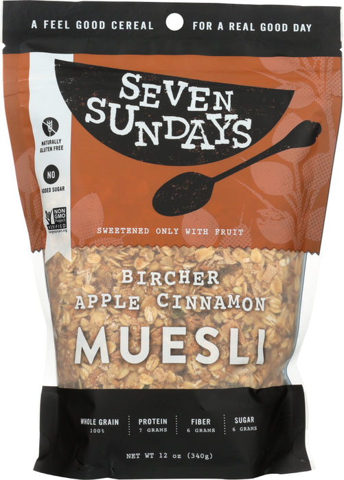 SEVEN SUNDAYS: Bircher Unsweetened Muesli, 12 oz