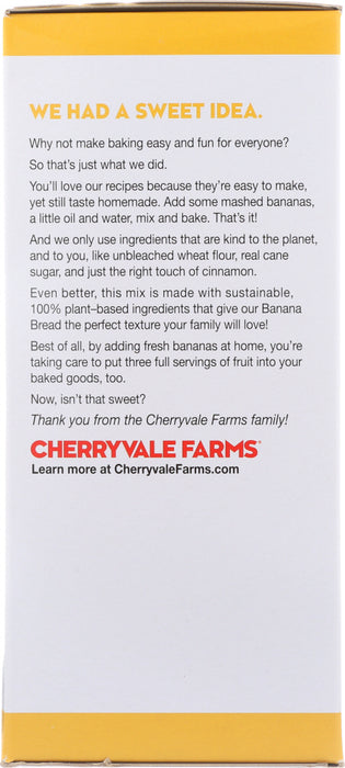 CHERRYVALE FARMS: Banana Bread Mix, 16.5 oz