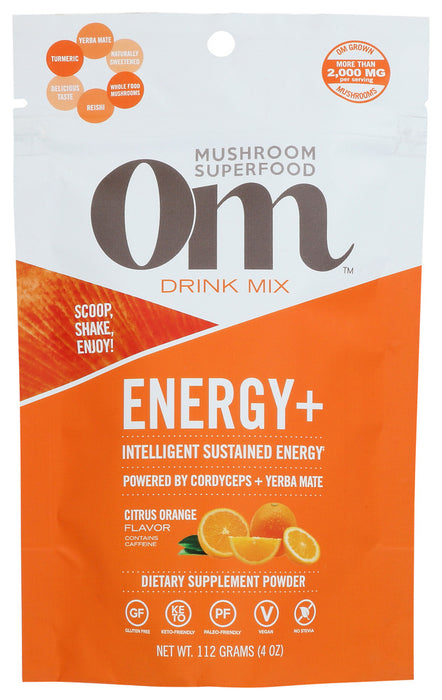 OM MUSHROOMS: Energy+ Citrus, 4 oz