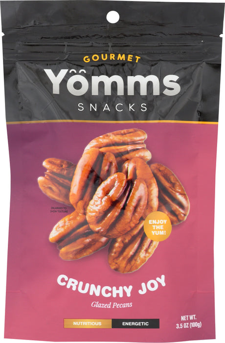 YOMMS: Pecan Nuts Snack Crunchy Joy, 3.5 oz