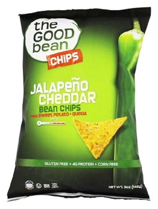 THE GOOD BEAN: Jalapeno Cheddar Bean Chips, 5 oz