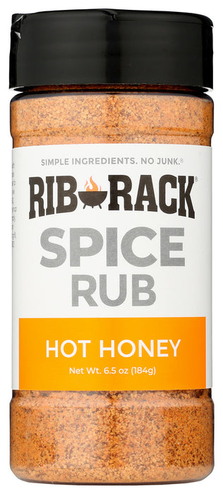 RIB RACK: Rub Hot Honey Spice, 6.5 OZ