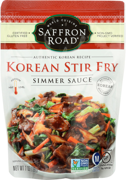 SAFFRON ROAD: Korean Stir Fry Simmer Sauces, 7 oz