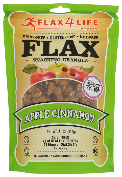 FLAX4LIFE: Granola Apl Cnmn Flx Gf, 11 oz