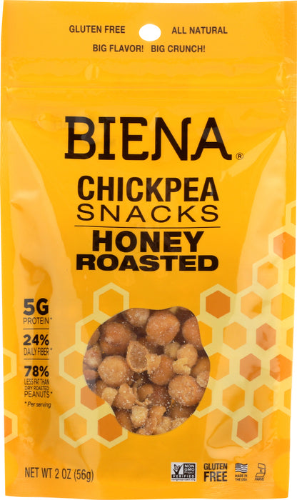 BIENA: Chickpea Snack Honey Roasted, 2 oz