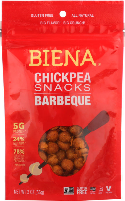 BIENA: Chickpea Snacks Barbecue, 2 oz