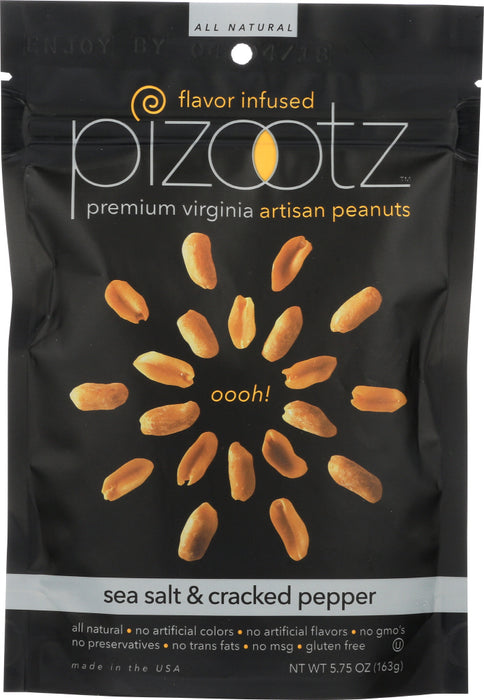 PIZOOTZ FLAVOR INFUSED: Peanut Sea Salt & Pepper, 5.75 oz