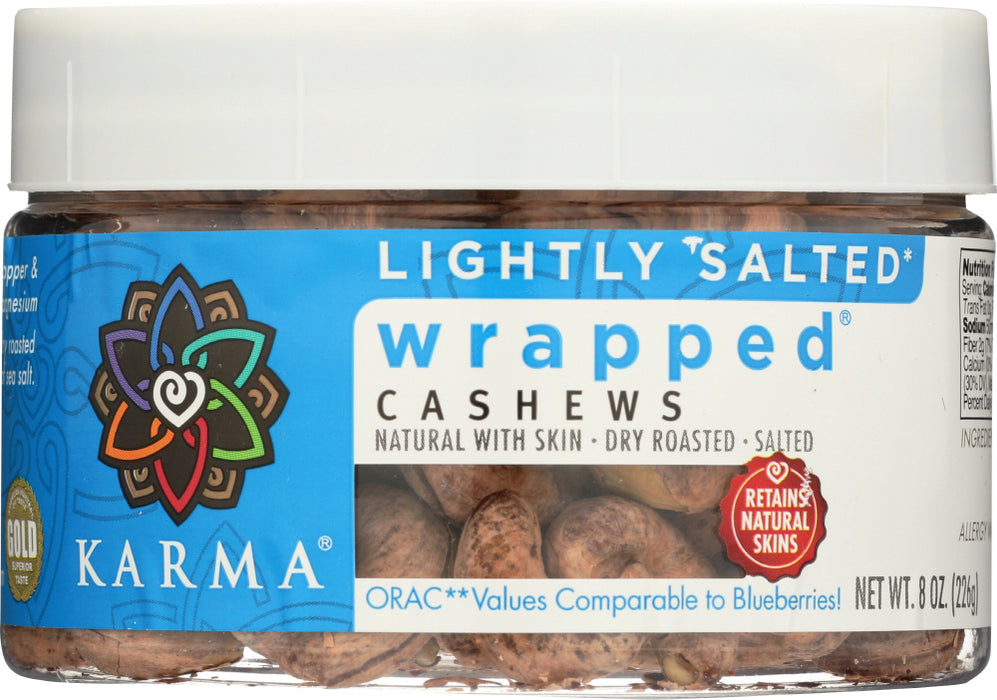 KARMA: Salted Wrapped Cashews, 8 oz
