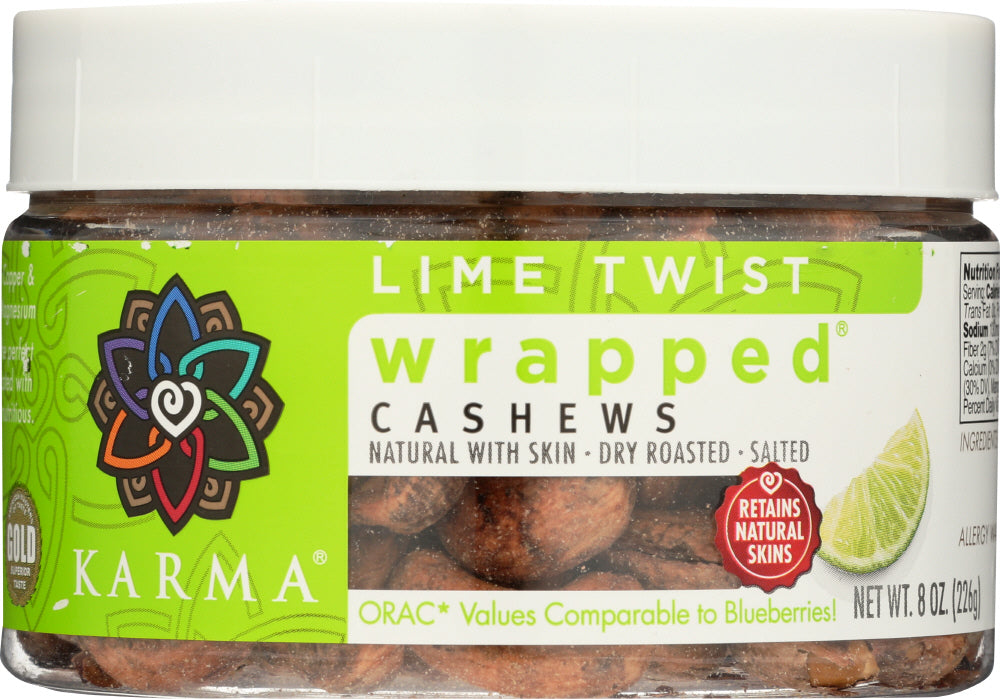 KARMA: Lime Wrapped Cashews, 8 oz