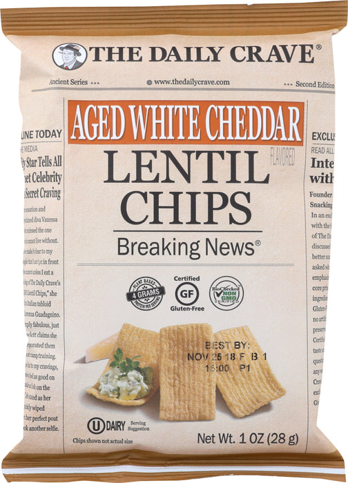 THE DAILY CRAVE: Chips Lentil White Cheddar, 1 oz