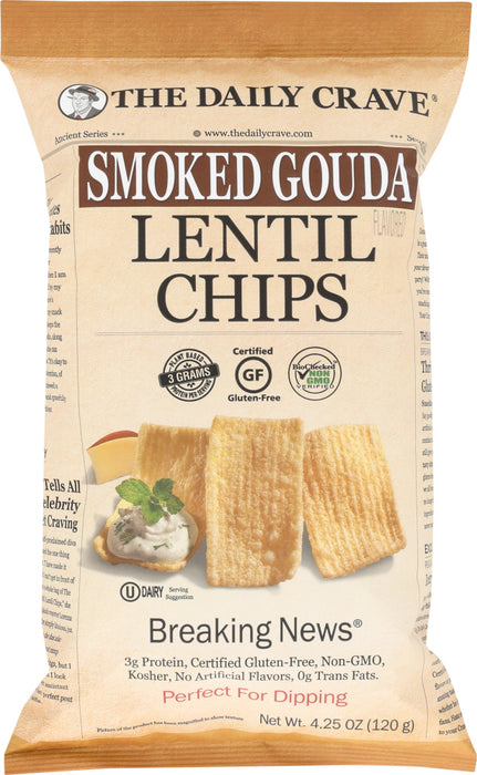 THE DAILY CRAVE: Chips Lentil Smoked Gouda, 4.25 oz