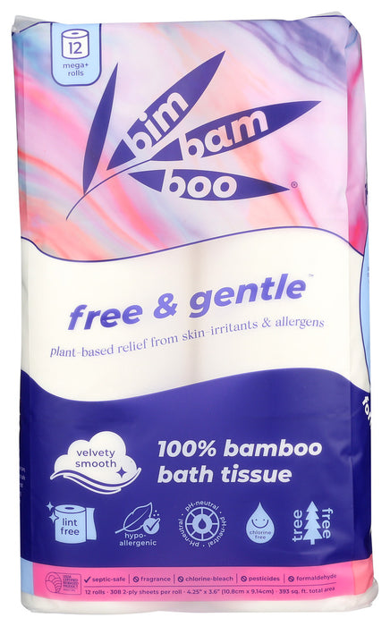 BIM BAM BOO: Tissue Bath 2Ply, 12 pc