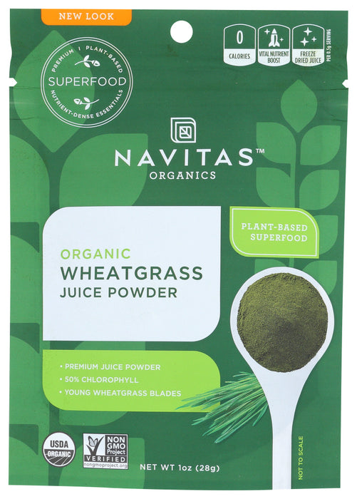 NAVITAS: Wheat Grass Powder Organic, 1 oz