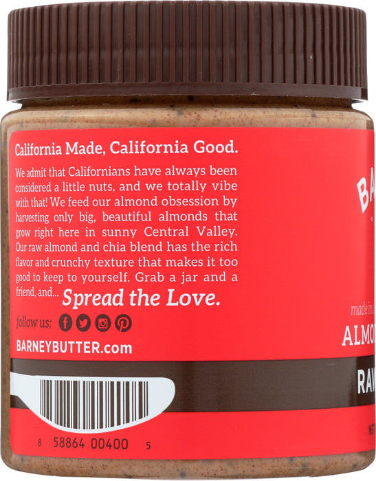 BARNEY BUTTER: Raw + Chia Almond Butter, 10 oz
