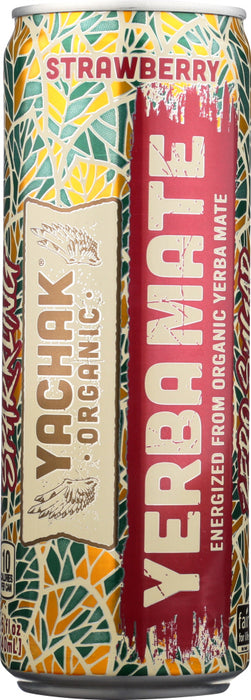 YACHAK ORGANIC: Tea Sparkle Strawberry, 11.5 oz
