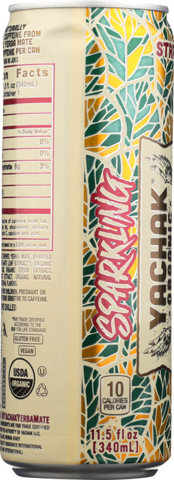 YACHAK ORGANIC: Tea Sparkle Strawberry, 11.5 oz
