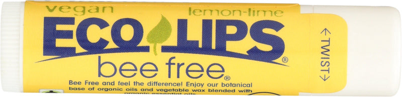 ECO LIPS: Lip Balm Lemon Lime Bee Free, .15 oz - No Brand For Less 