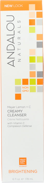 ANDALOU NATURALS: Creamy Cleanser Lemon + C, 6 oz