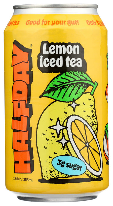 HALFDAY: Tea Black Lemon Tonic, 12 fo