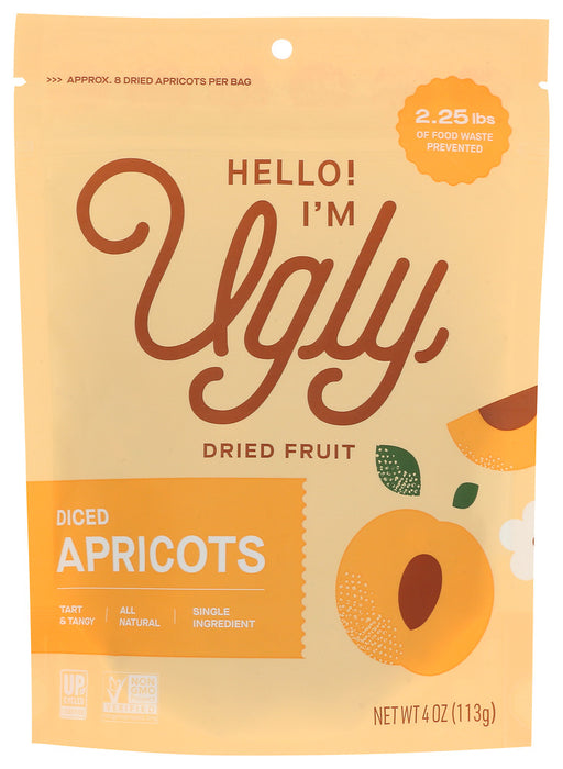 HELLO IM UGLY: Upcycled Apricots, 4 oz