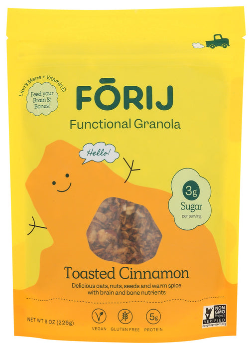FORIJ: Granola Cinnamon, 8 oz