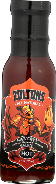 ZOLTONS SAUCES: Sauce Savory Hot, 8 oz
