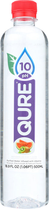QURE: Water Alkaline Watermelon Kiwi, 16.9 oz
