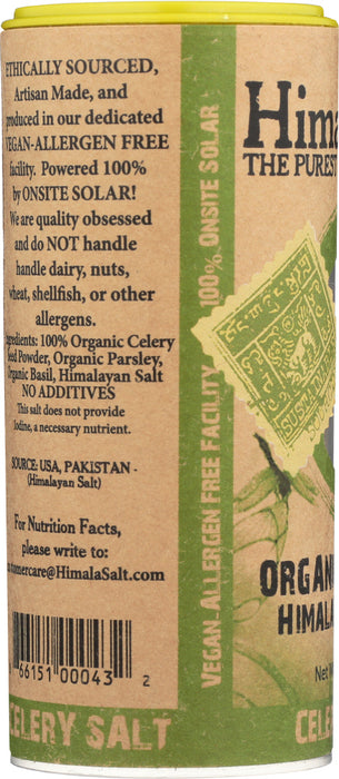 HIMALA SALT: Organic Celery Himalayan Salt, 6 oz