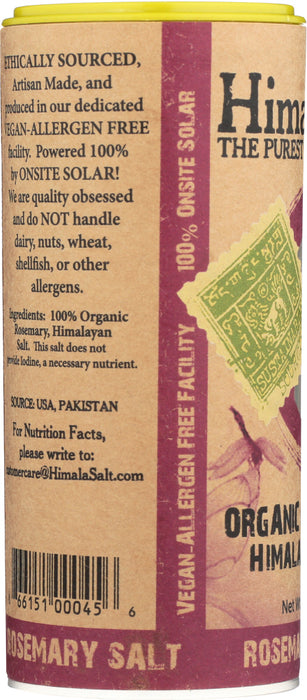 HIMALA SALT: Salt Himalayan Rosemary Organic, 6 oz