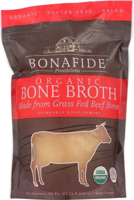 BONAFIDE: Organic Beef Bone Broth, 24 oz