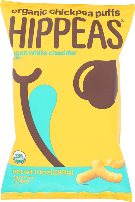 HIPPEAS: Vegan White Cheddar Puffs, 10 oz