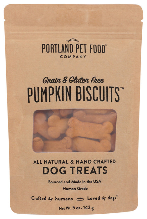 PORTLAND PET FOOD COMPANY: Pumpkin Biscuit Dog Treats, 5 oz
