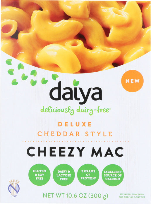 DAIYA: Cheddar Style Cheezy Mac Deluxe, 10.6 oz