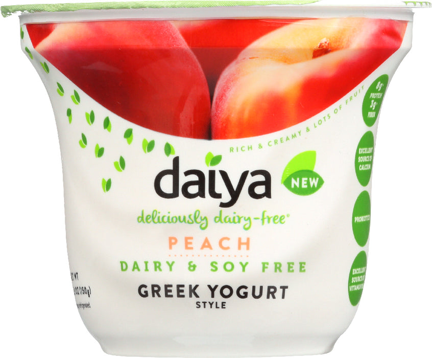 DAIYA: Peach Greek Yogurt Alternative, 5.3 oz
