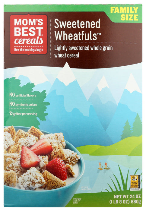 MOMS BEST: Sweetened Wheat-Fuls Whole Grain Cereal, 24 oz