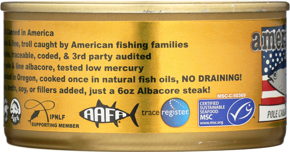 AMERICAN TUNA: Tuna Albacore Sea Salt, 6 oz — No Brand For Less