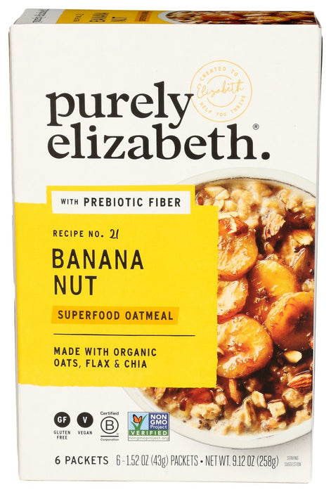 PURELY ELIZABETH: Banana Nut Superfood Oat, 9.12 OZ