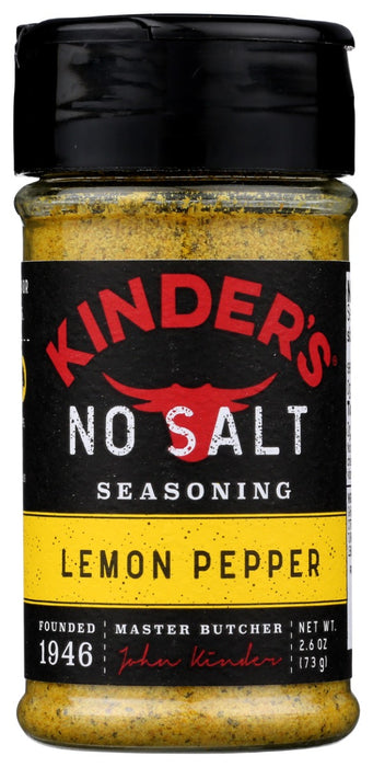 KINDERS: Spice No Salt Lemon Peppe, 2.6 OZ
