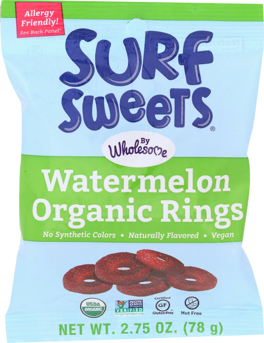 SURF SWEETS: Organic Watermelon Rings, 2.75 oz