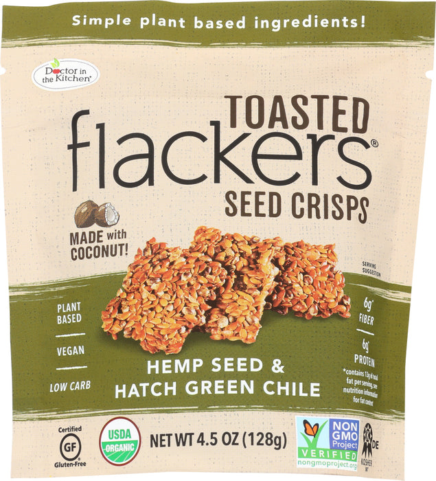DOCTOR IN THE KITCHEN: Crisps Hemp Hatch Green Chile, 4.5 oz - No Brand For Less 