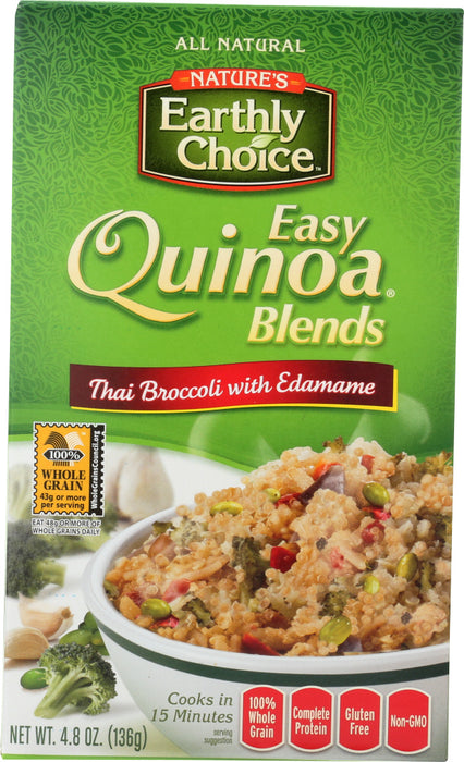 NATURES EARTHLY CHOICE: Quinoa Blends Thai Broccoli with Edamame, 4.2 oz