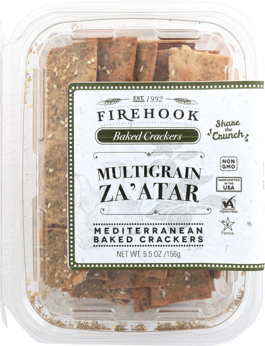 FIREHOOK: Zaatar Crackers, 6 oz