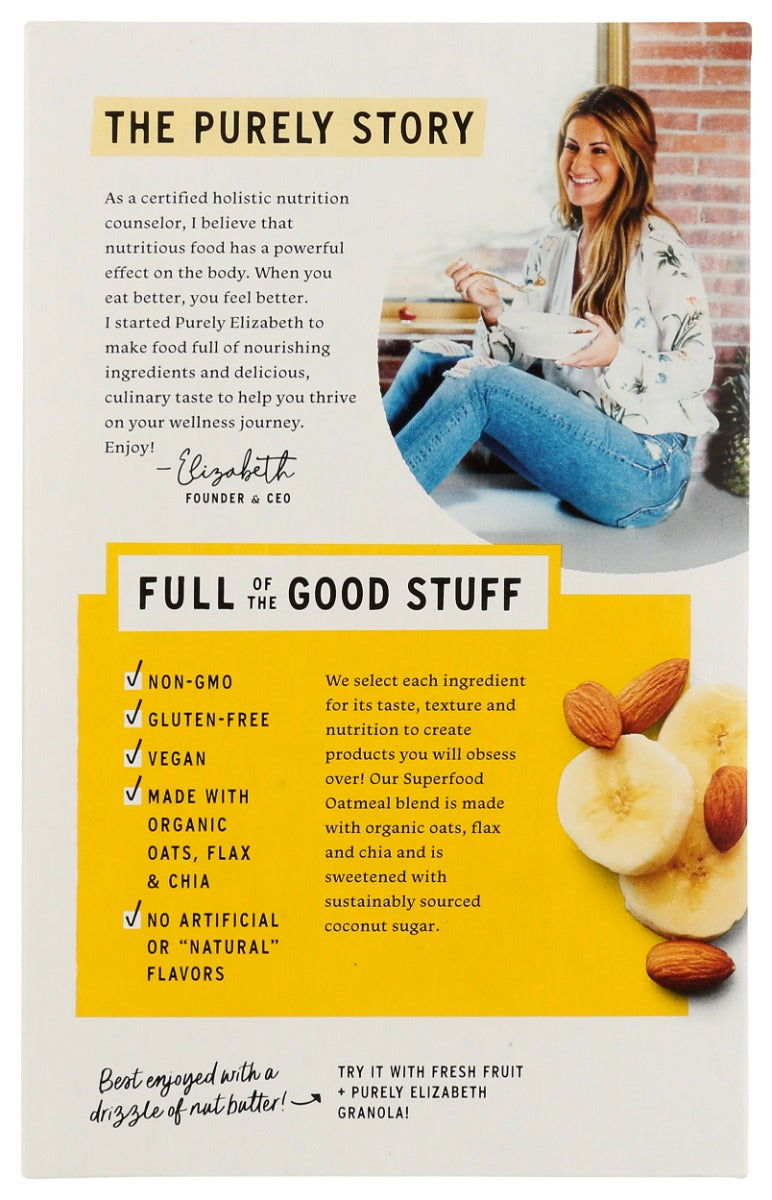 PURELY ELIZABETH: Banana Nut Superfood Oat, 9.12 OZ