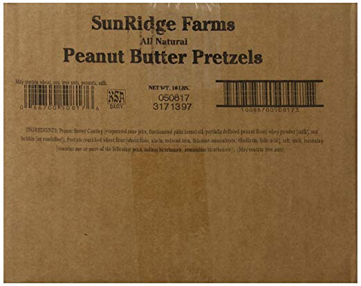 SUNRIDGE FARM: Peanut Butter Pretzels Snack, 10 lb