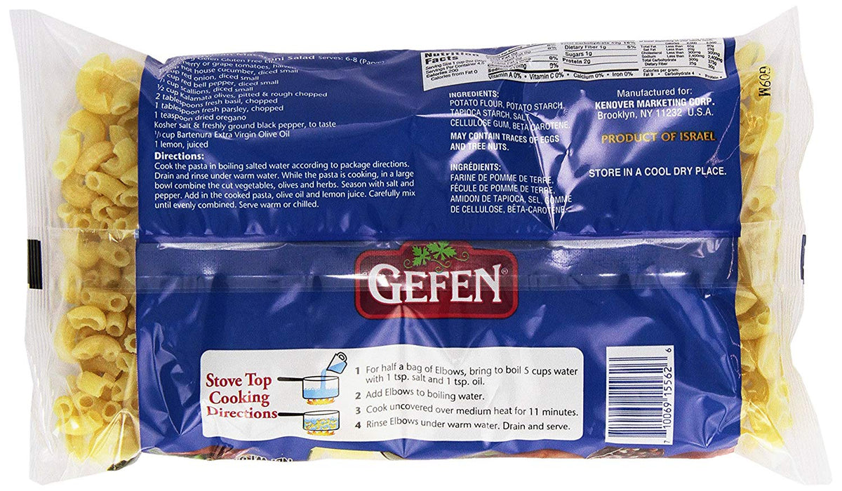 GEFEN: Elbow Noodles Gluten Free Non Gebrokts, 9 oz